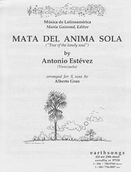 Mata Del Anima Sola SSAA choral sheet music cover Thumbnail